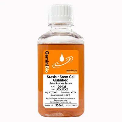 Stasis Stem Cell Qualified, FBS, Fetal Bovine Serum,